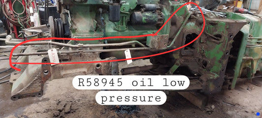 John Deere R58945 low pressure return line